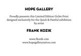 Giclee Print Frank Kozik - for "Quick and Painful"