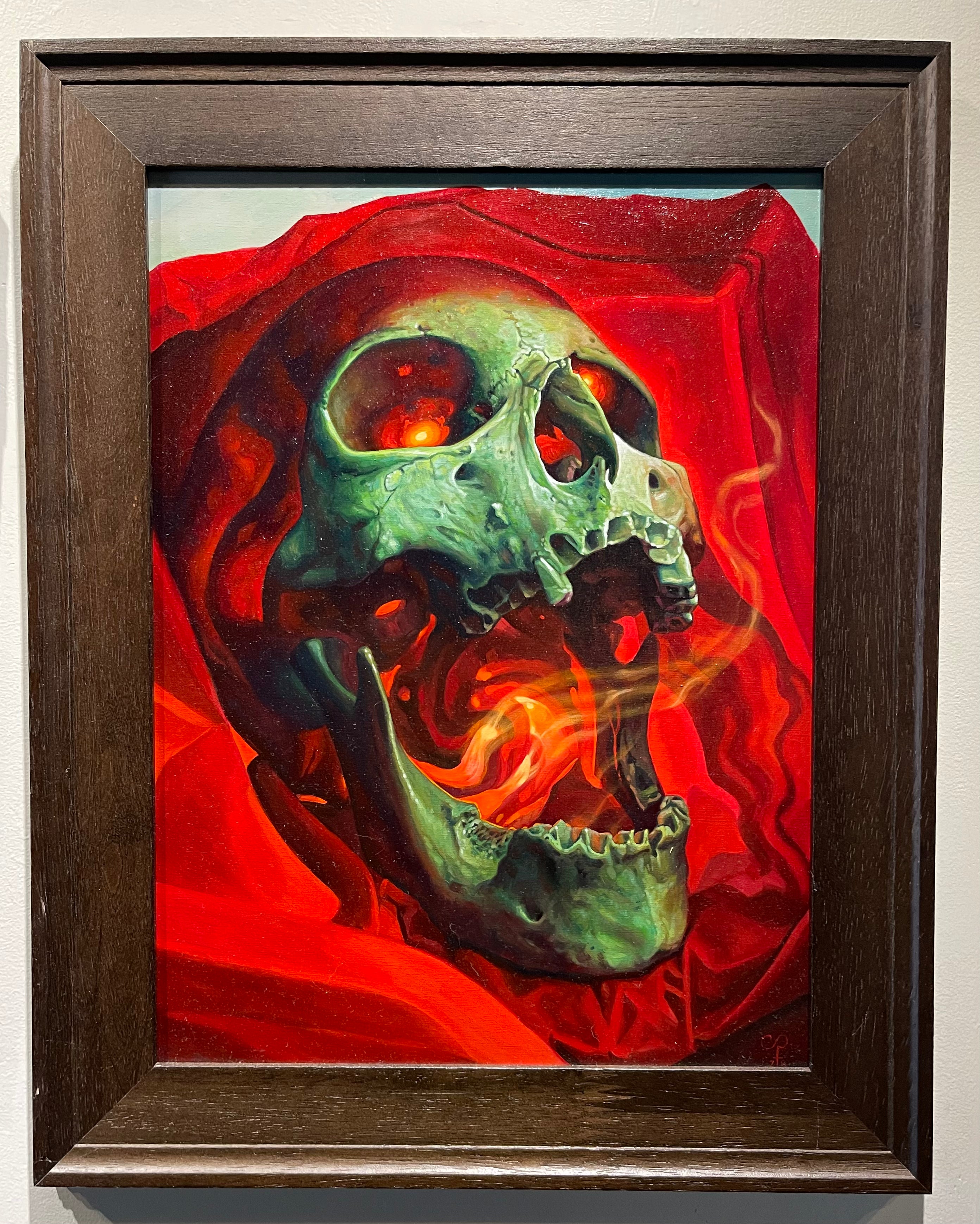 Original outlet oil PaintingSkull