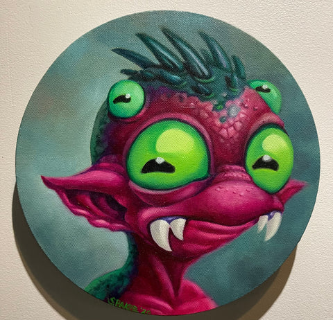Original Oil Painting "Creature" by Shane Baker