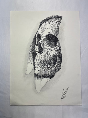 "All Hands on Deck" Original Art "Skull" by Phil Young