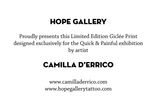 Giclee Print Camilla D'Errico - for "Quick & Painful"