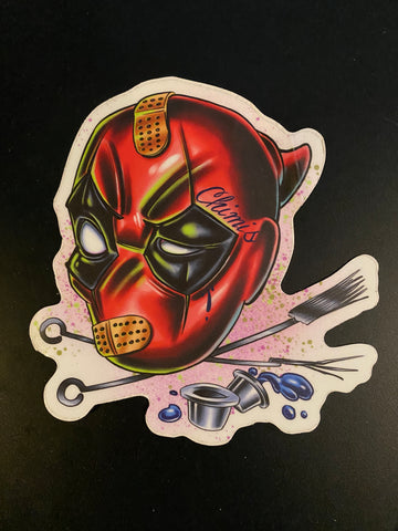 Sticker "Chimis Deadpool" by Joe Capobianco
